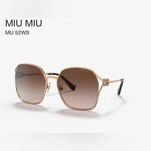 Miu Miu 52WS Brass Brown Gradient